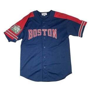 Vtg Starter Boston Red Sox Jersey Mens XL All Star Game Fenway Park Navy MLB
